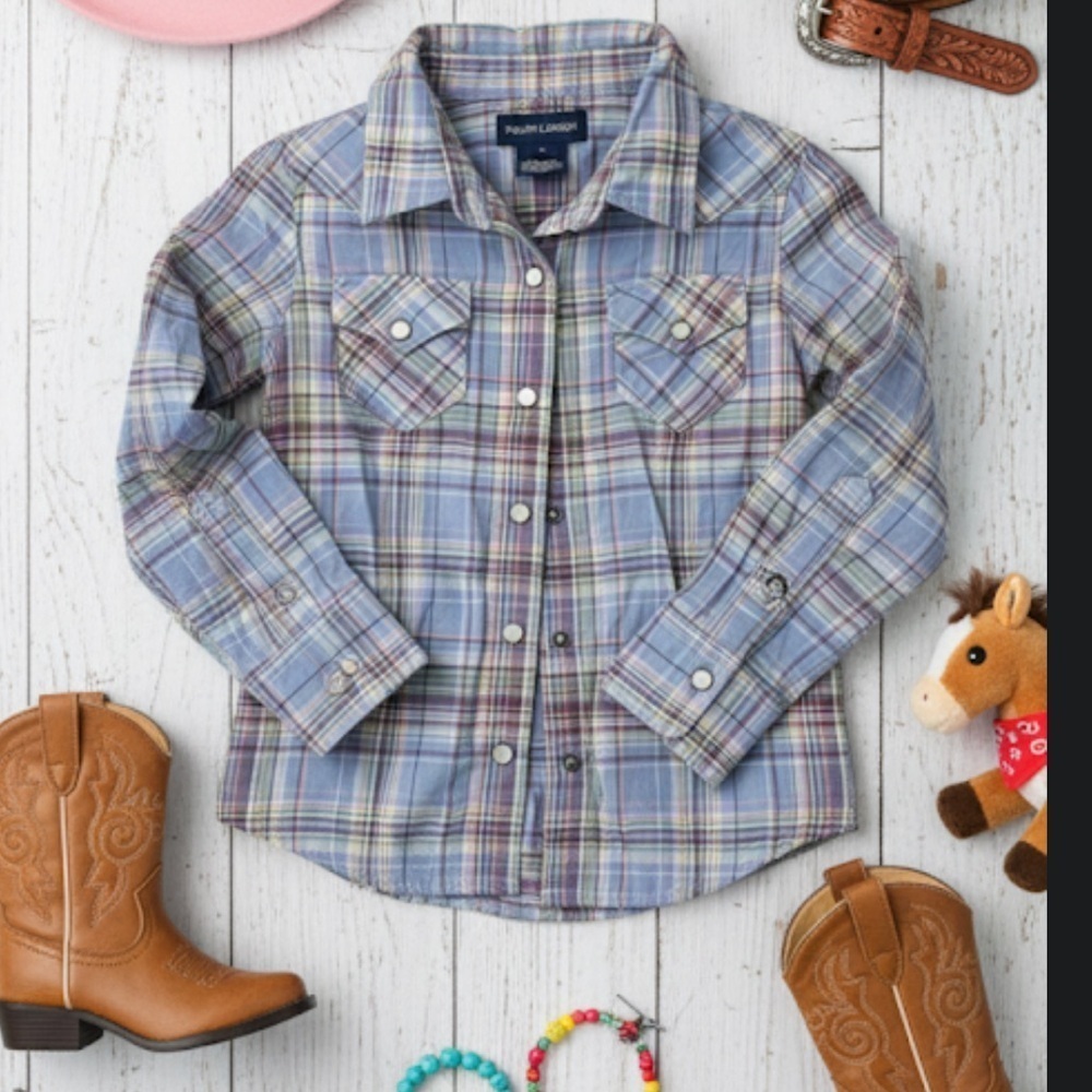 Ralph Lauren beautiful snap-down shirt - size 5 🤠